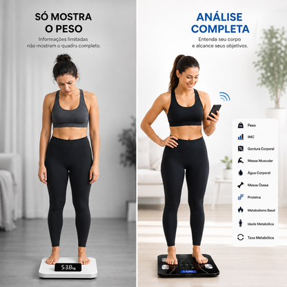 BodyScan Pro™- Balança  Bluetooth de Bioimpedância
